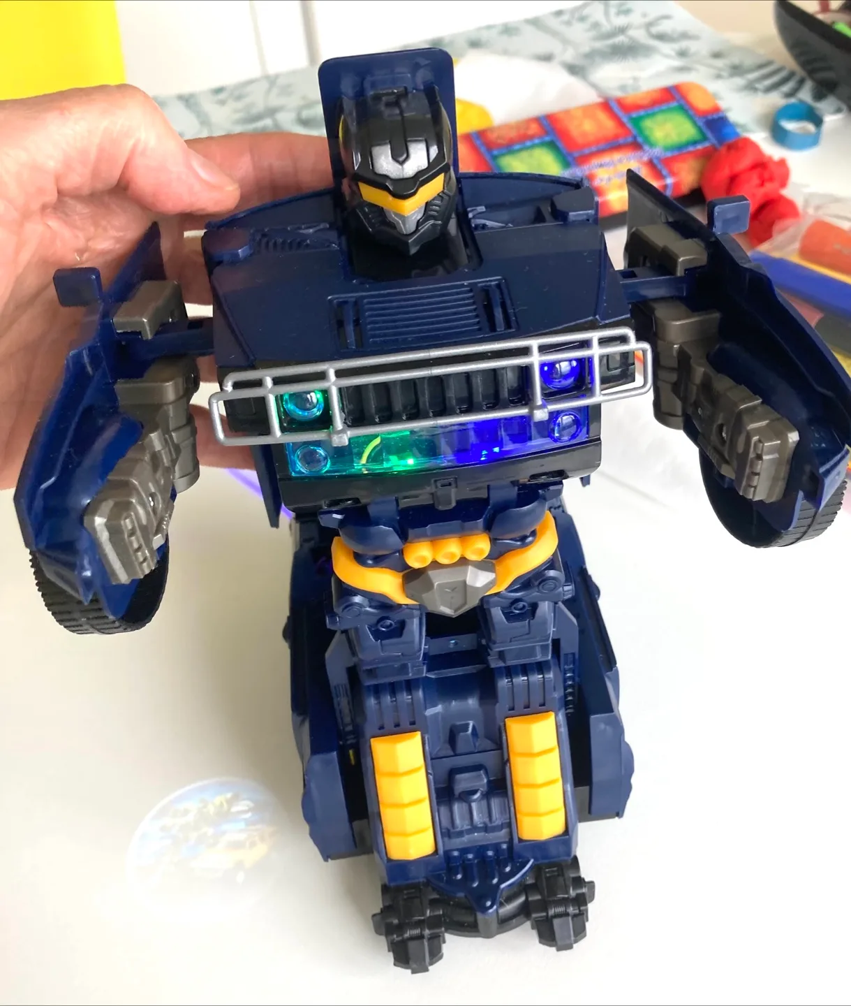 Police Transformer Toy Car image indicator(5)