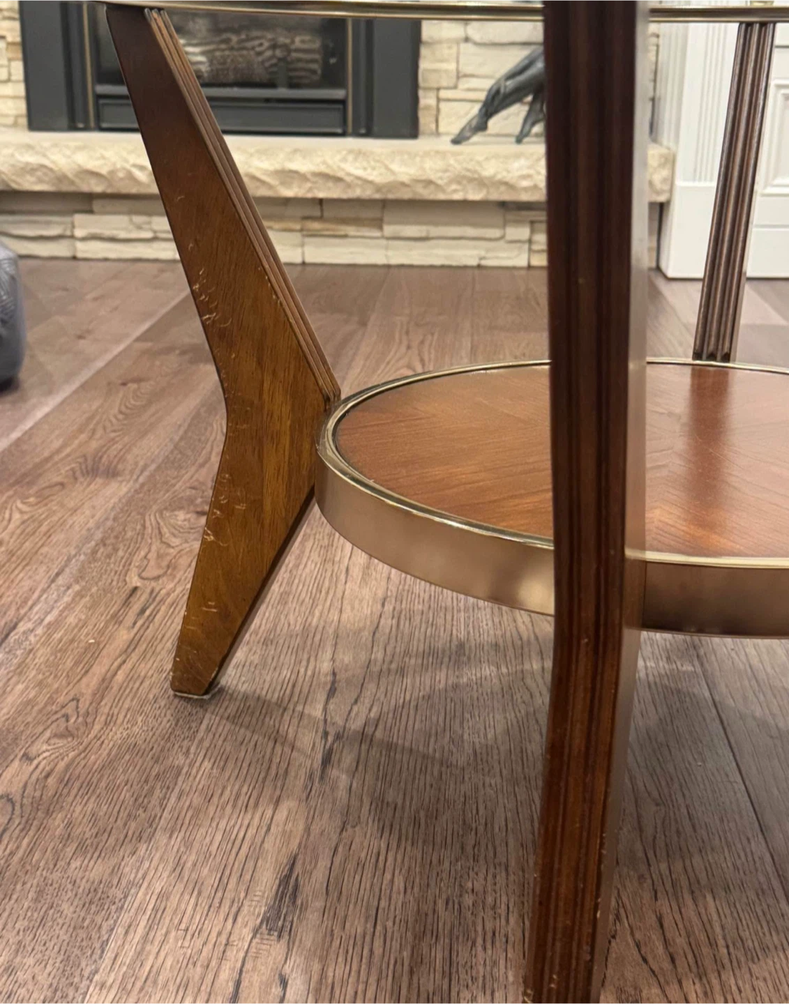 Three glass top tables - photo 3