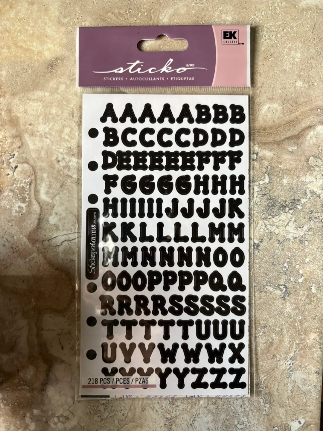 Stickos Stickers - Alphabets 218 pieces thumbnail