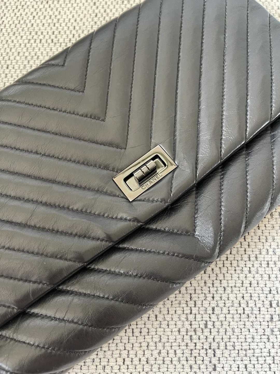 Chanel Black Leather Clutch image indicator(3)