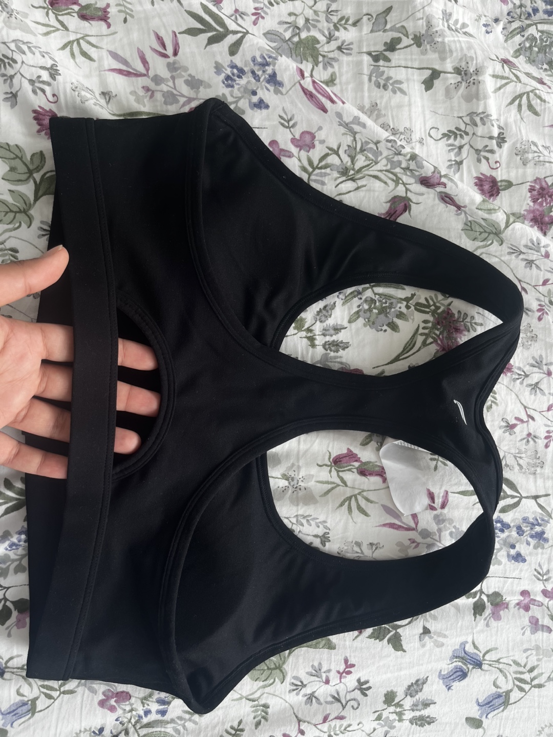 Motion365+ Black Sports Bra & High-Waisted Shorts Set - photo 5
