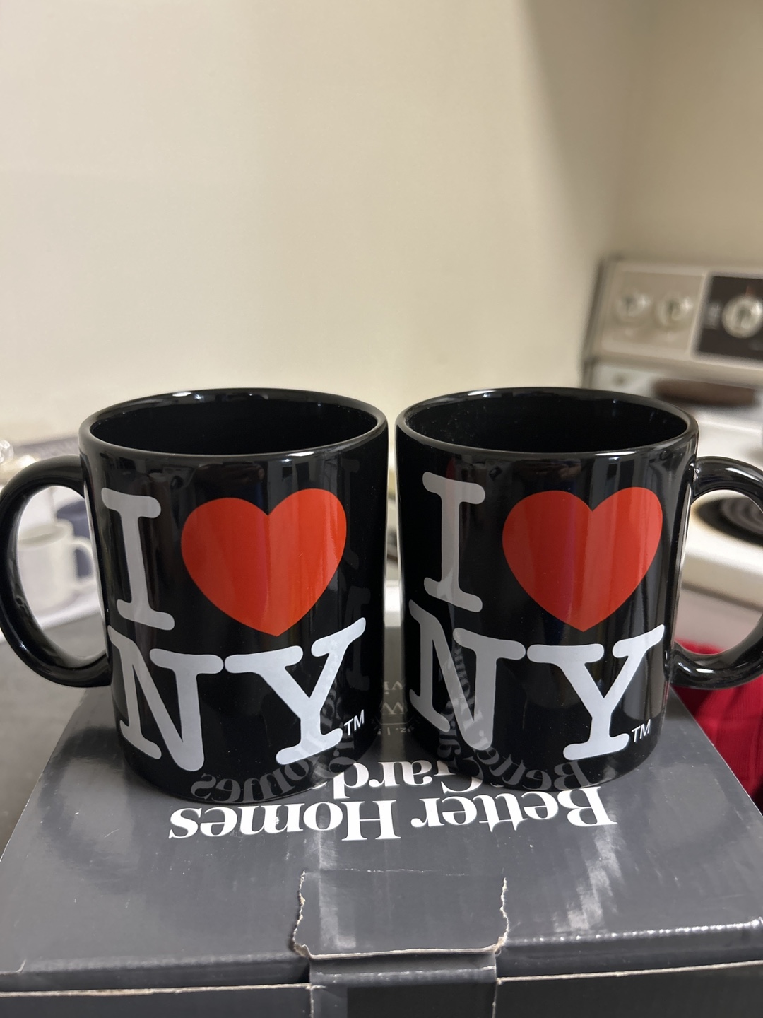 I ❤️ NY Black Coffee Mugs (Set of 2)
