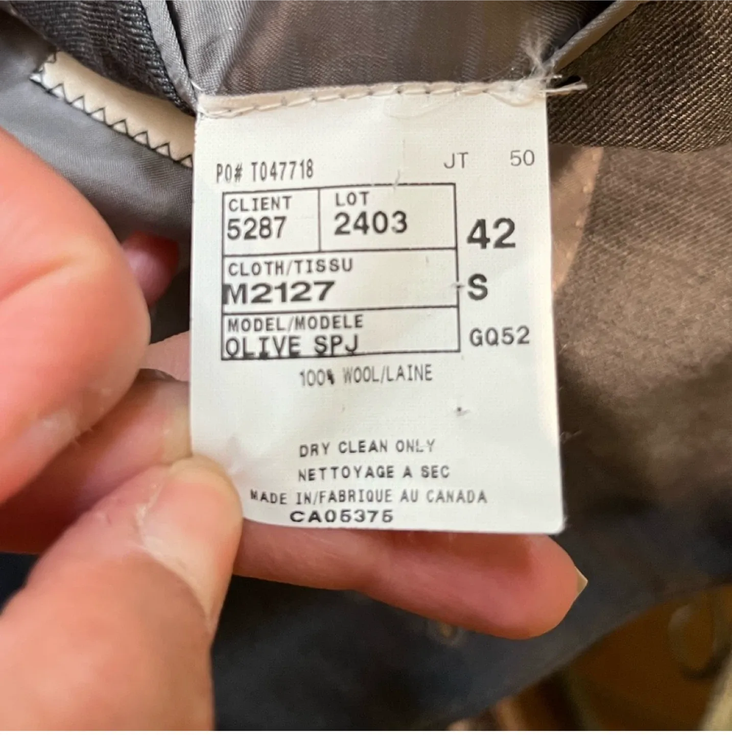 Joseph Abboud Grey Suit Jacket image indicator(5)