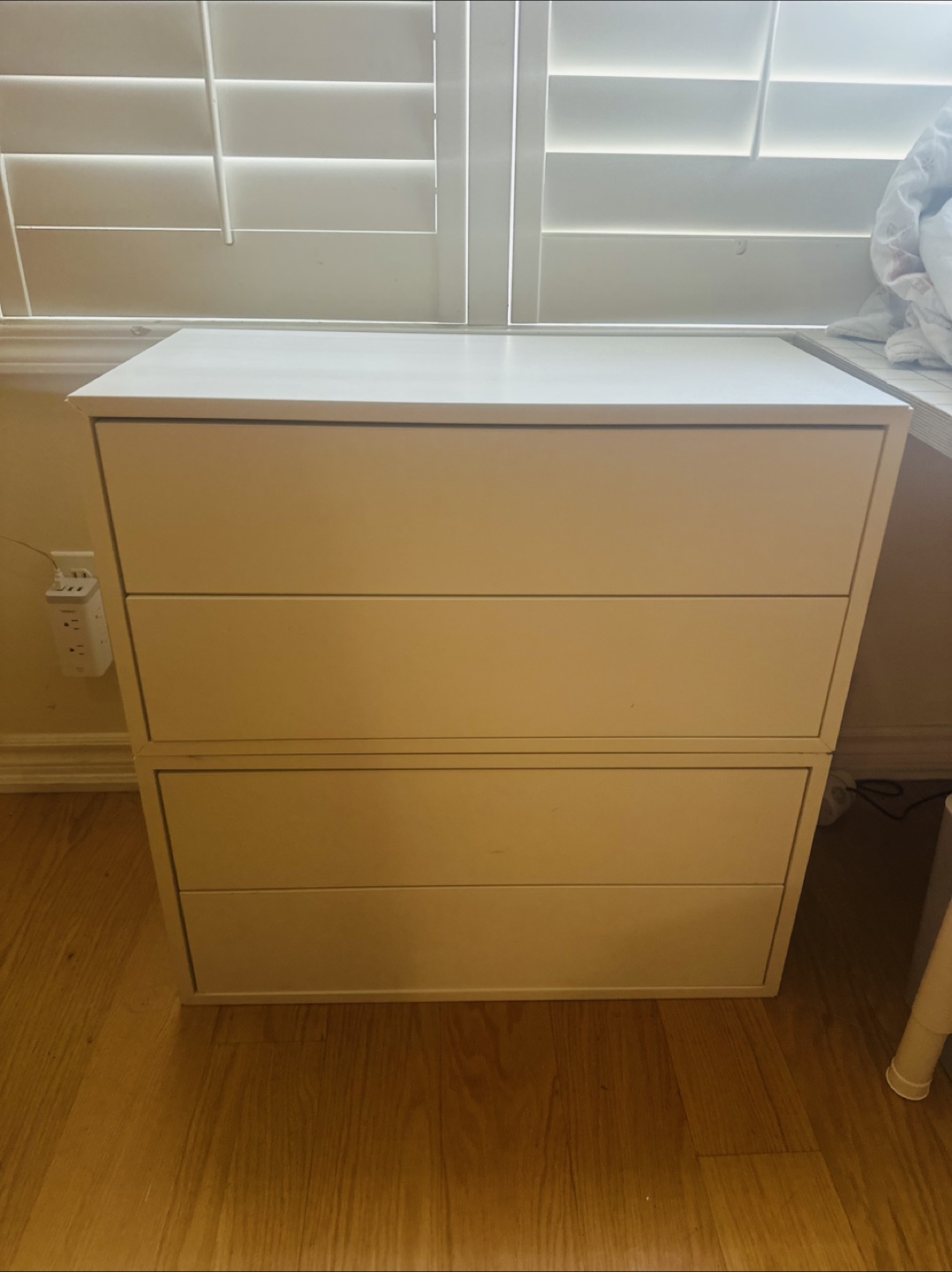 IKEA Eket White Cabinet with Drawers -2set