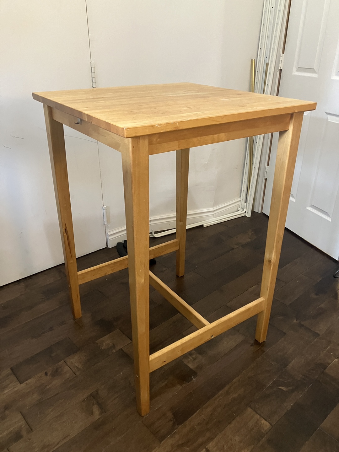 Bar height table wood