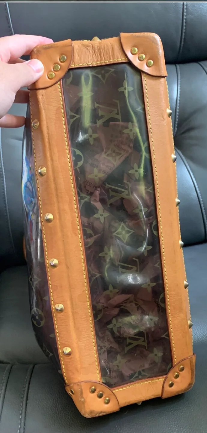 LV Vintage and Rare Transparent Tote image indicator(4)