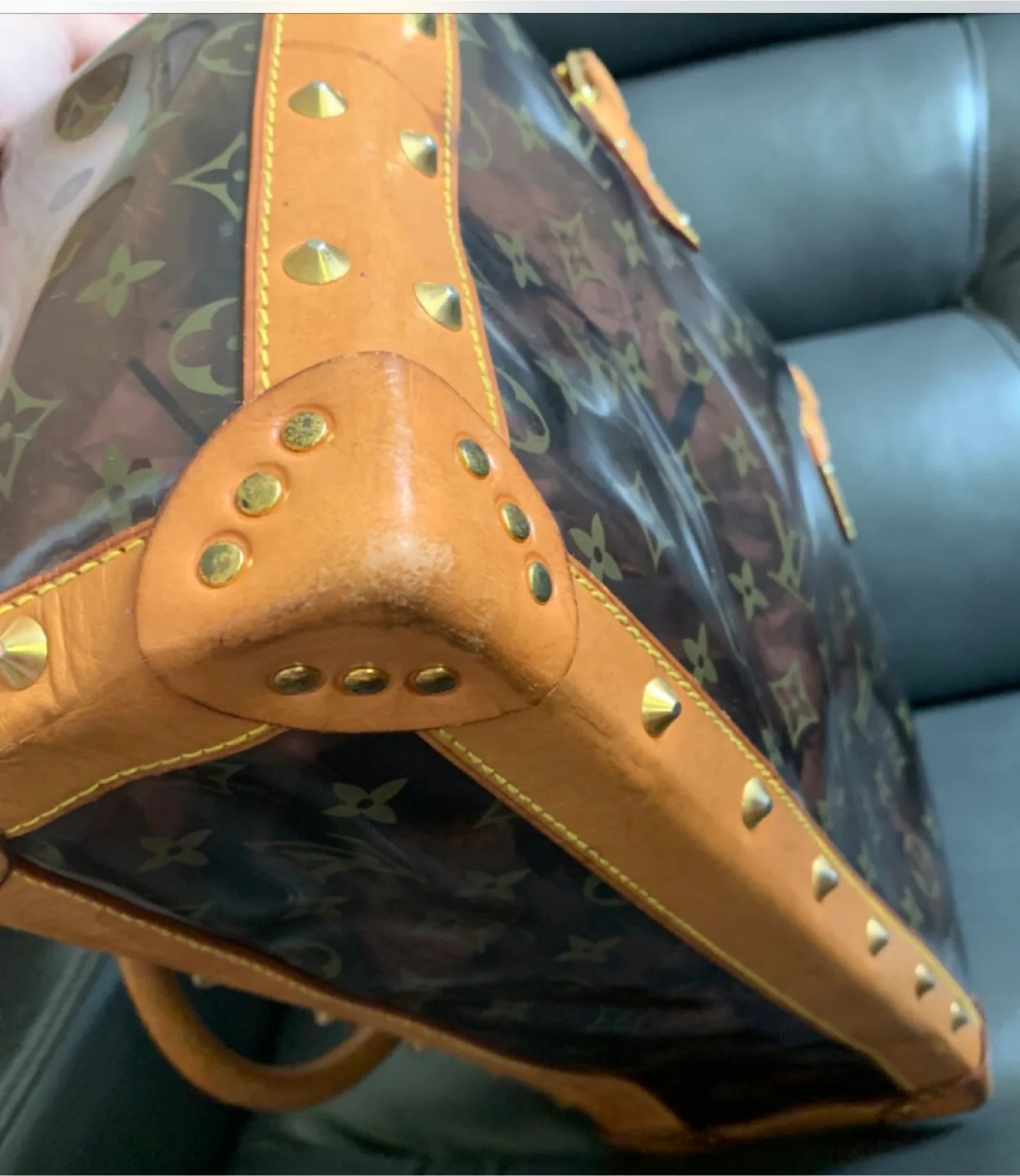 LV Vintage and Rare Transparent Tote image indicator(3)