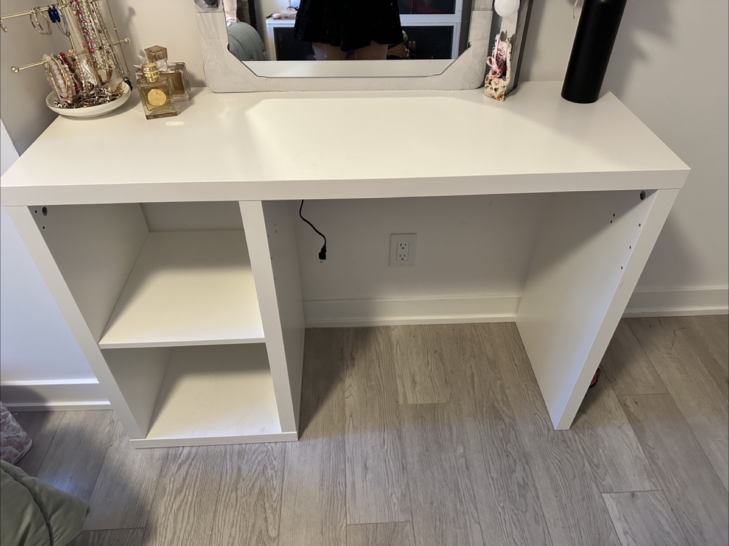 White Desk with Shelves