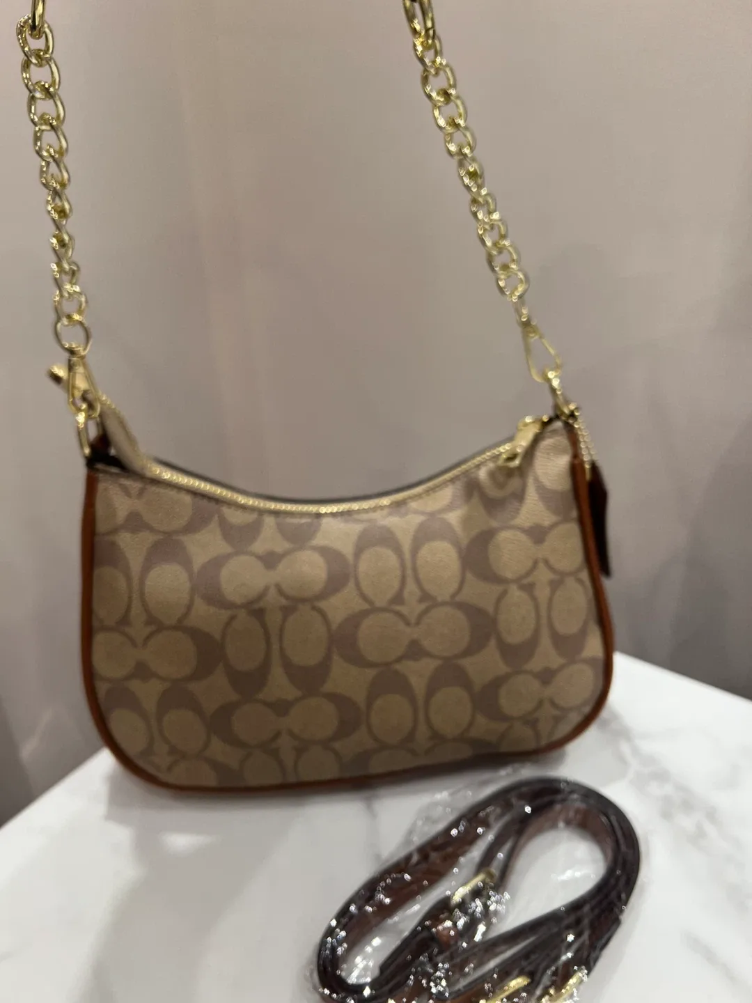 Coach Demi Hobo Bag in Signature Jacquard image indicator(2)