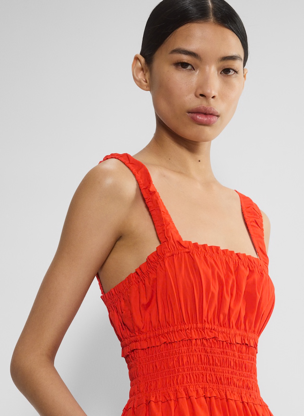 BNWT Aritzia Foray poplin dress size large in poppy red - photo 3