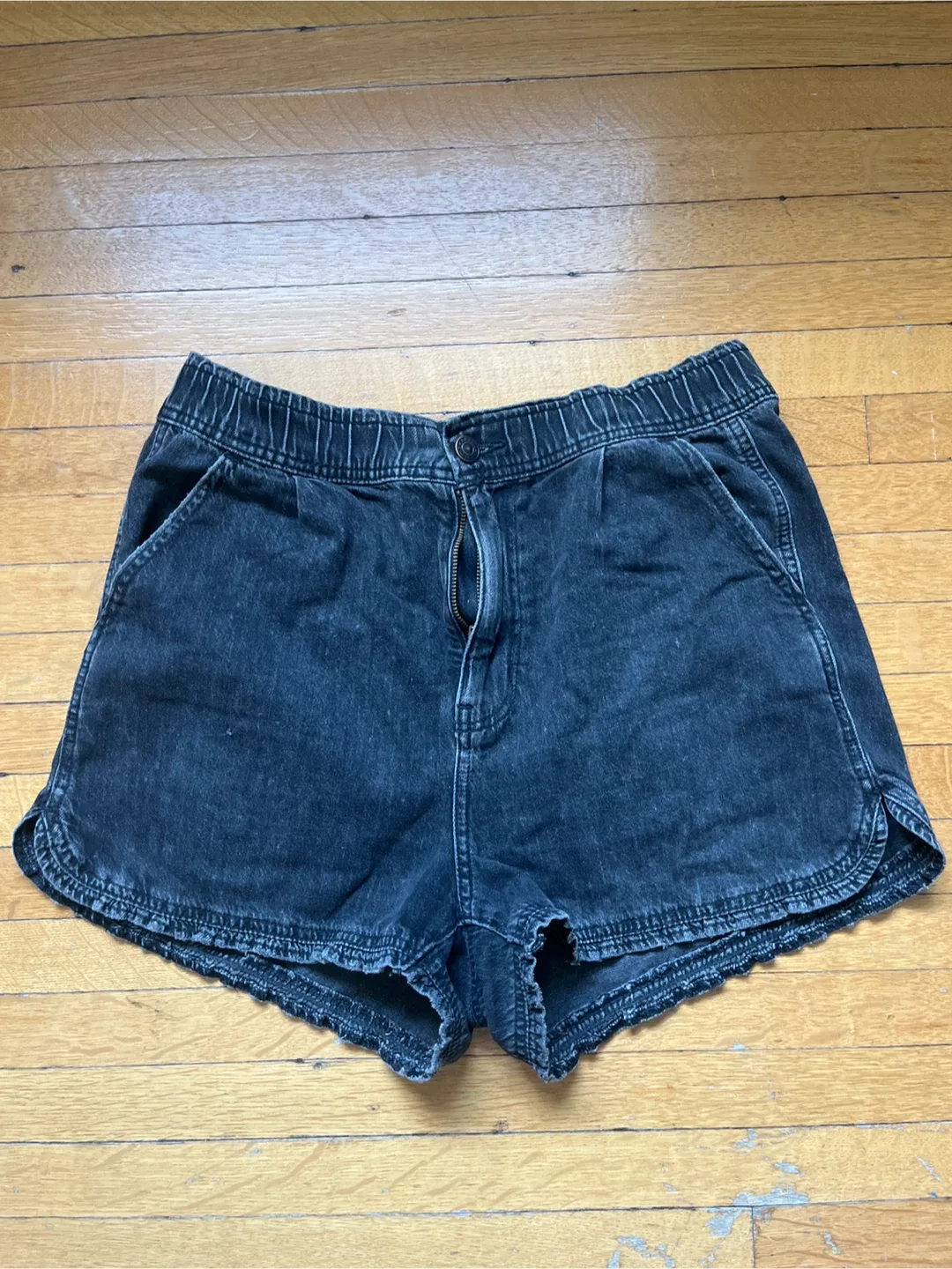 Black Denim Shorts thumbnail