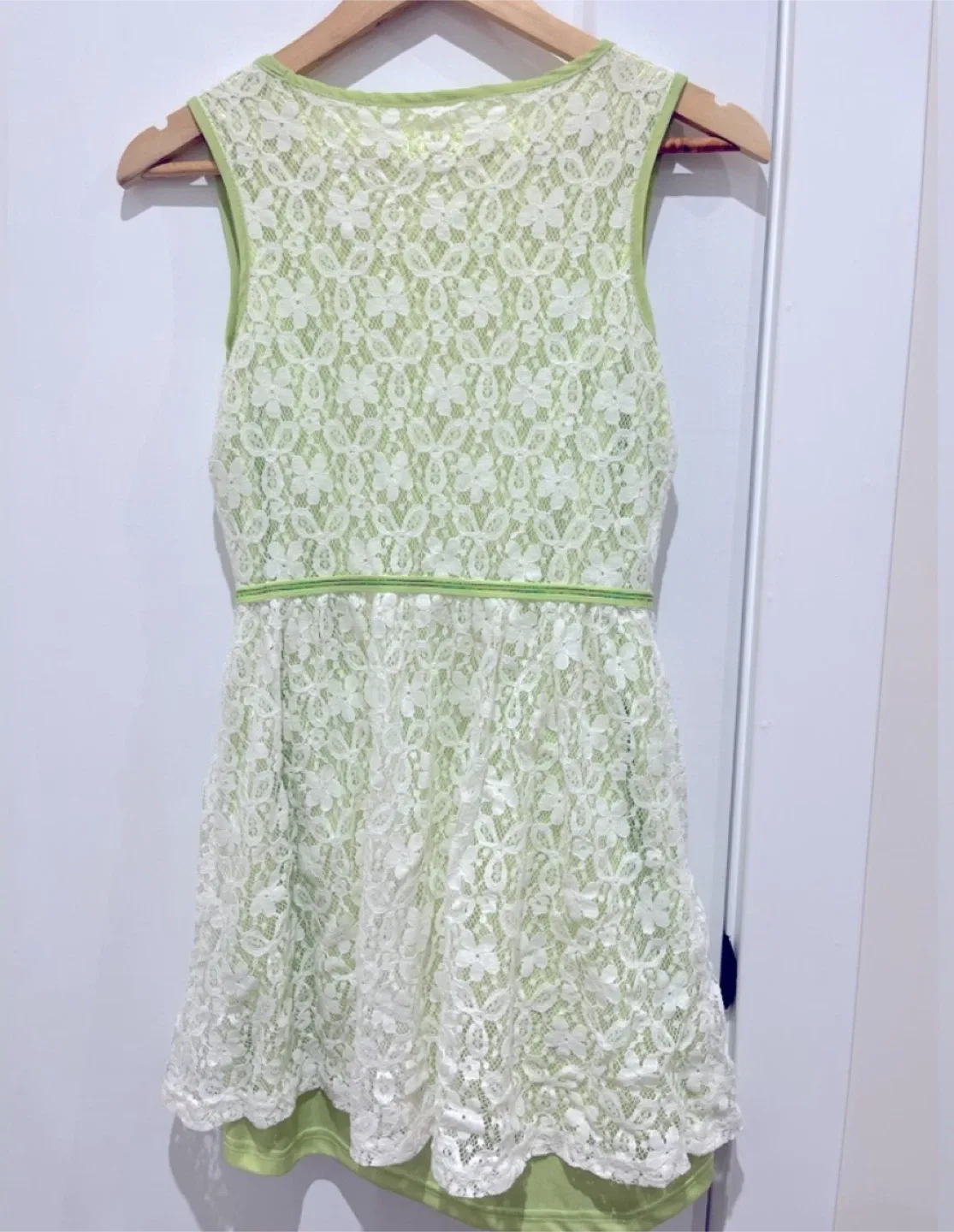 Green w/ Lace Dress image indicator(2)