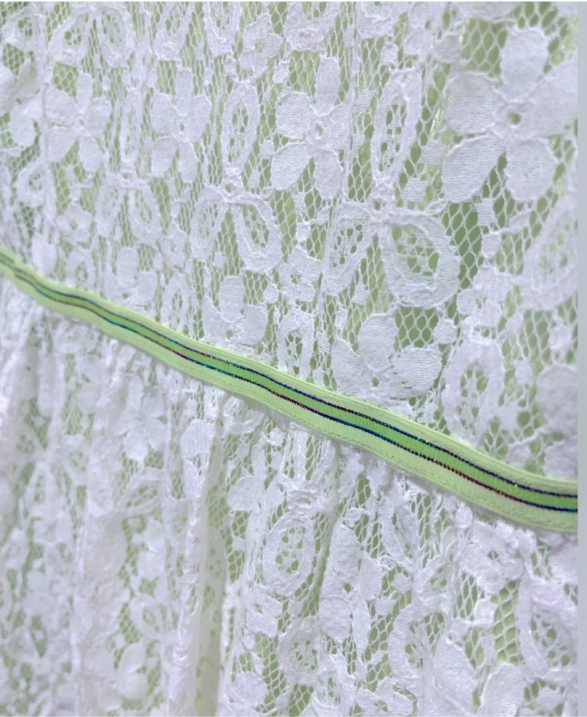 Green w/ Lace Dress image indicator(3)