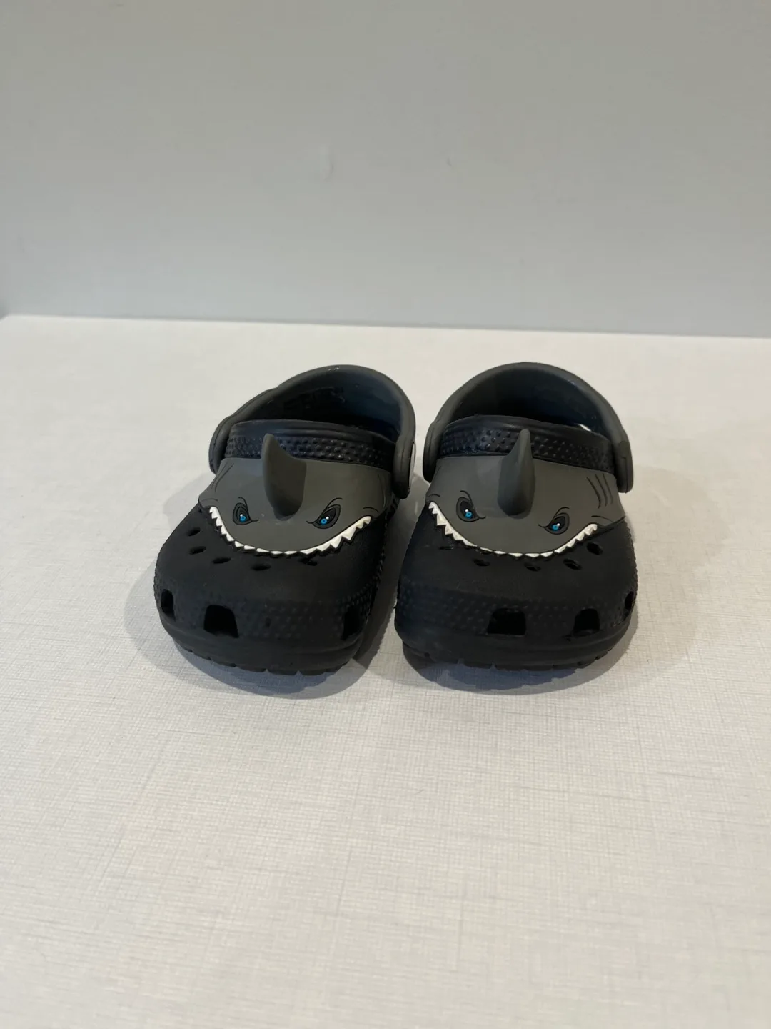 Crocs Kids' Crocband Shark Clog Size 5