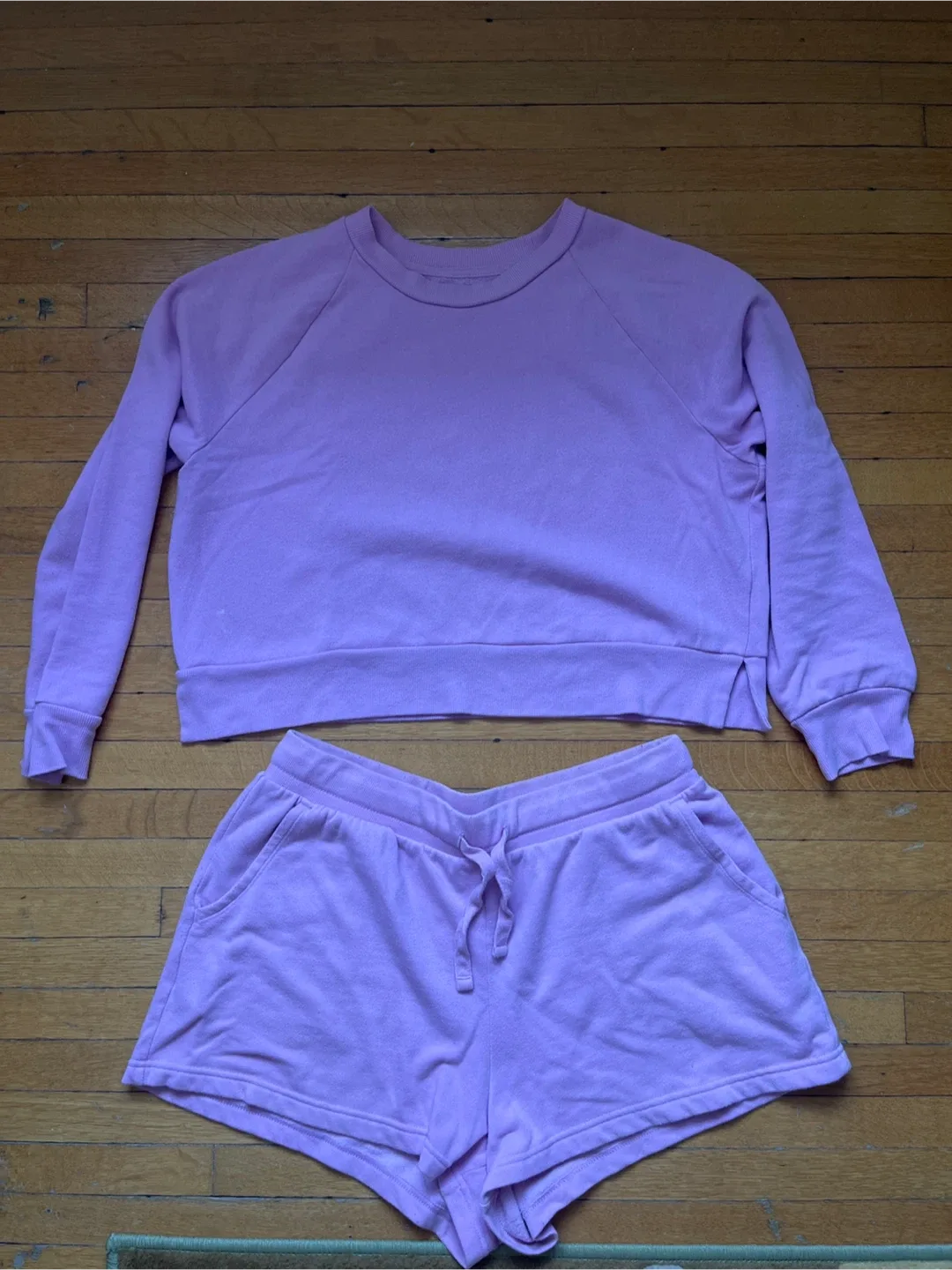 Pink Lounge Set - Sweater & Shorts thumbnail