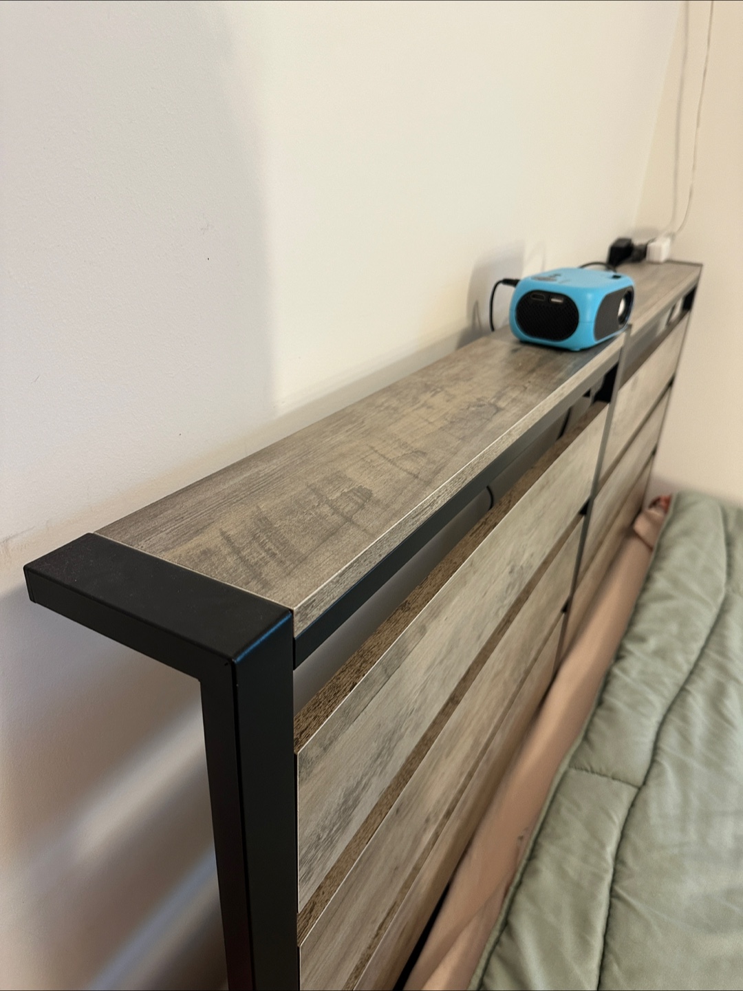 Full Bed Frame with USB Ports, lights and headboard - photo 4