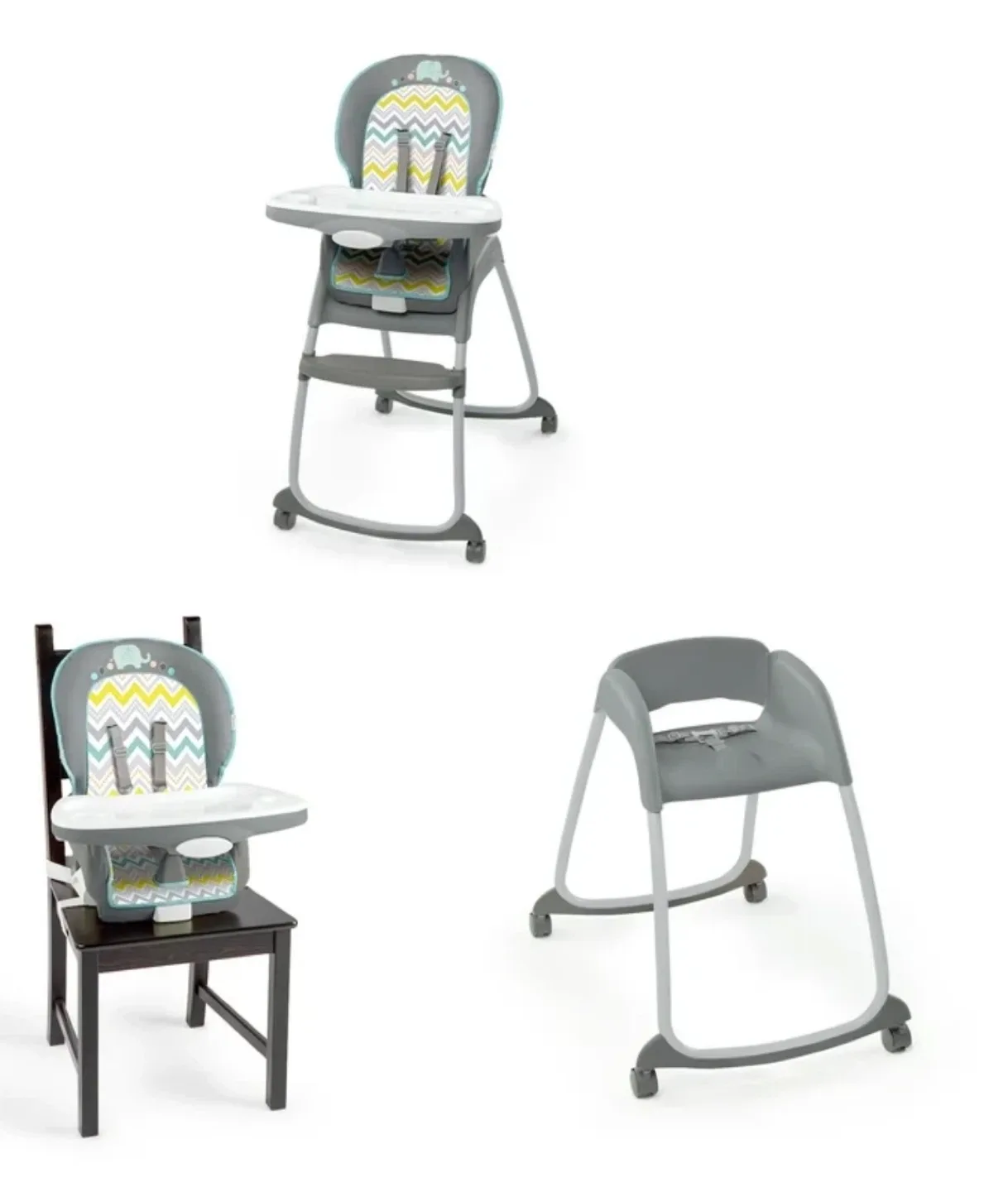 Ingenuity Trio 3-in-1 High Chair - Grey thumbnail