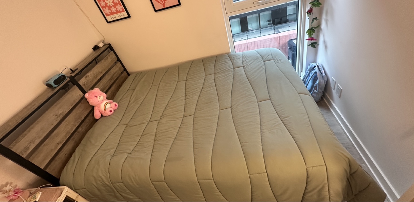 Full Bed Frame with USB Ports, lights and headboard