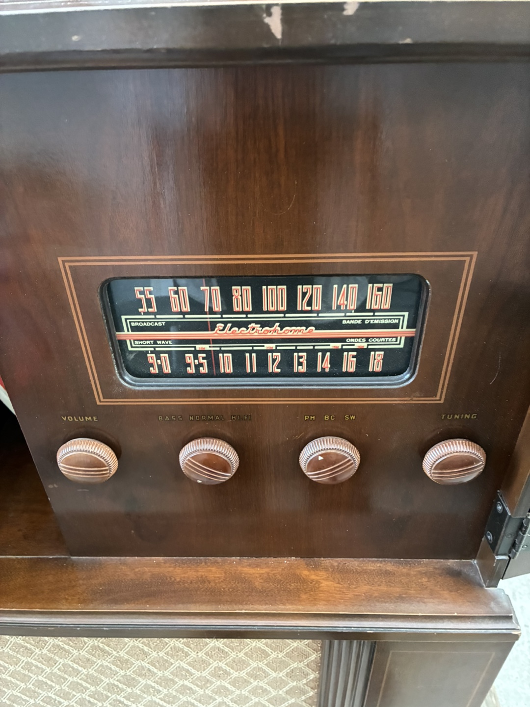Electrohome Vintage Record Player Cabinet