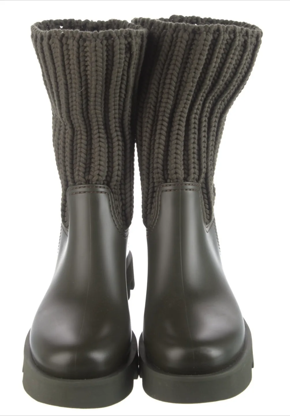 Moncler Ginette Knit Cuff Rain Boots - Size 40 image indicator(6)