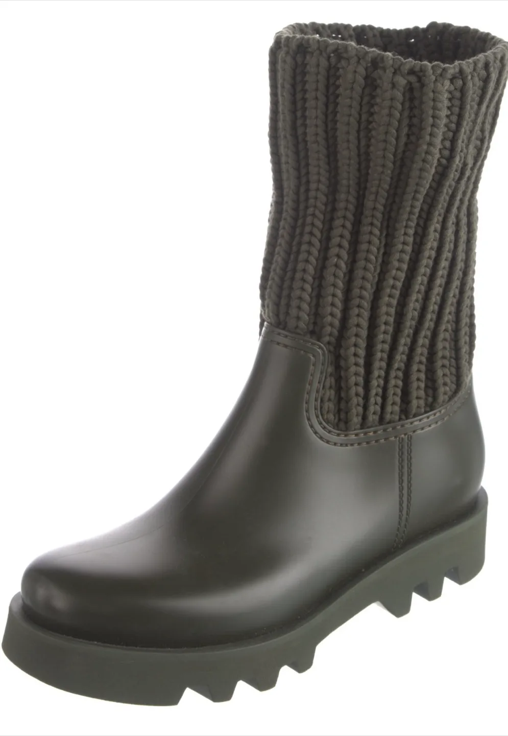 Moncler Ginette Knit Cuff Rain Boots - Size 40 image indicator(5)