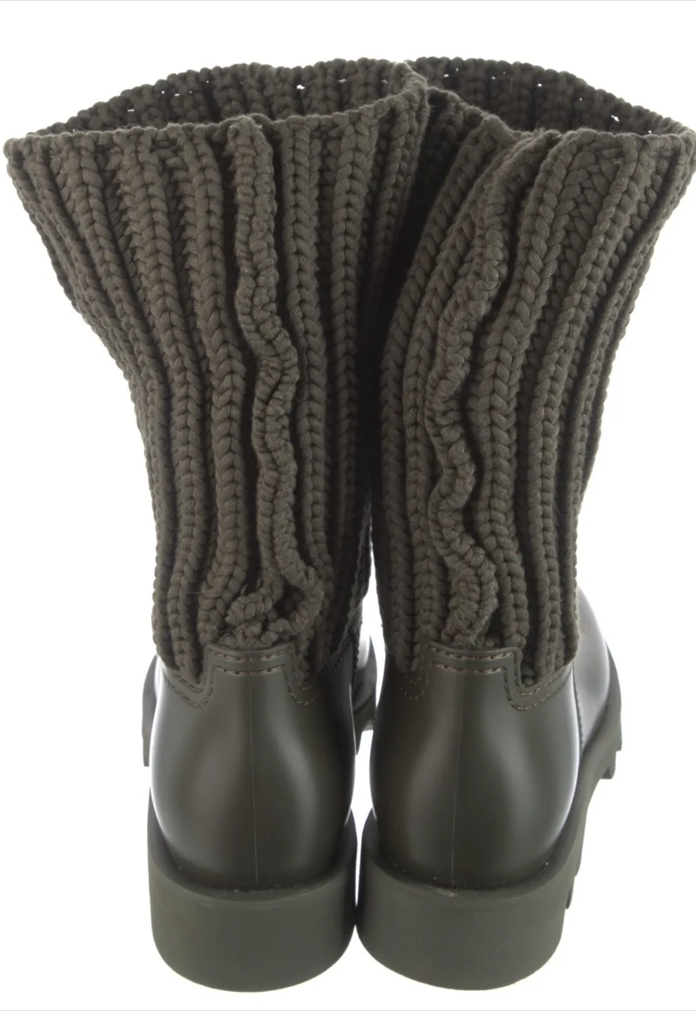 Moncler Ginette Knit Cuff Rain Boots - Size 40 image indicator(7)