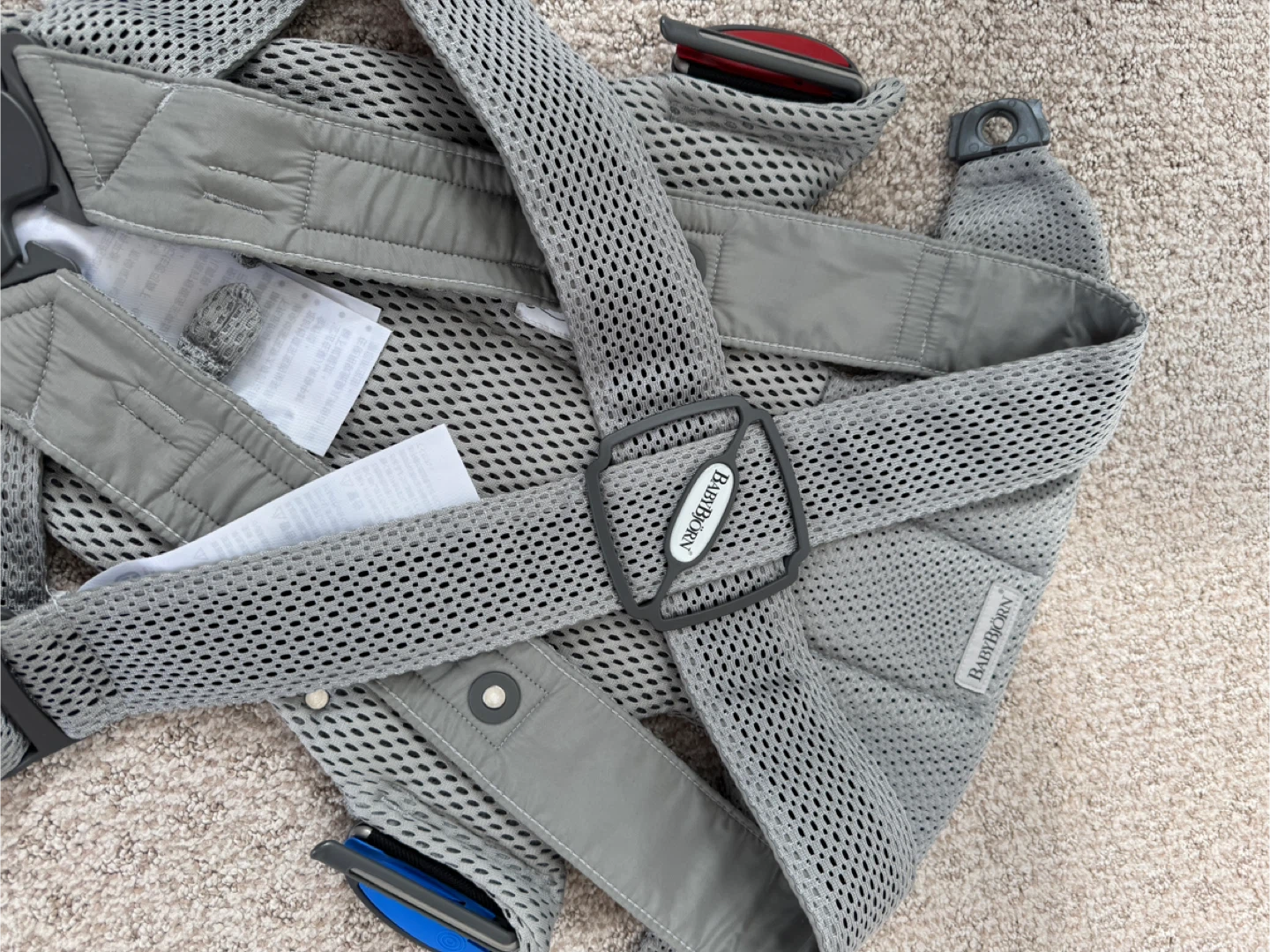 BabyBjorn Mesh Baby Carrier for up to 12 months- Grey - photo 5