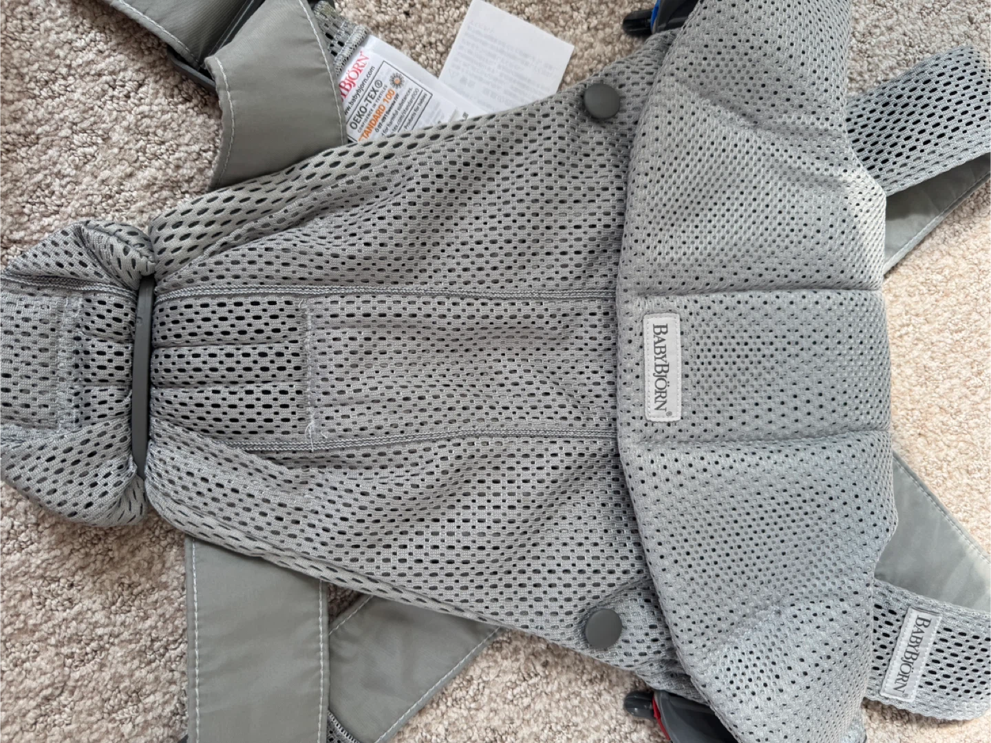 BabyBjorn Mesh Baby Carrier for up to 12 months- Grey - photo 4