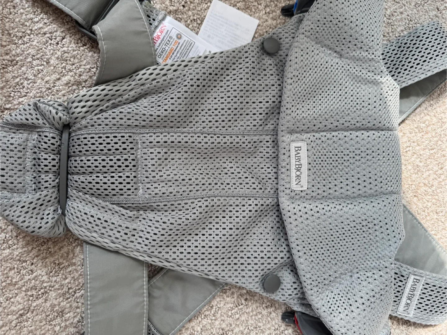 BabyBjorn Mesh Baby Carrier for up to 12 months- Grey image indicator(4)