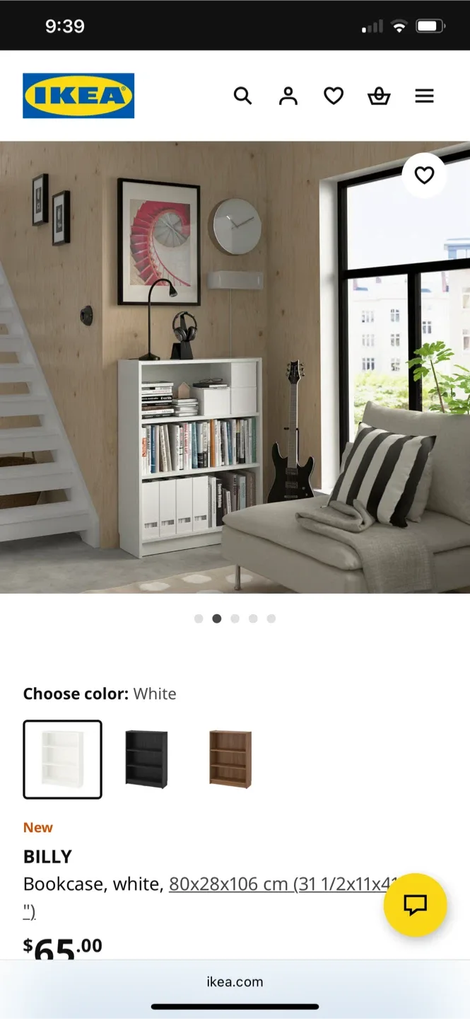 2 IKEA Billy Bookcases with glass door- White - 80x28x106 cm image indicator(2)