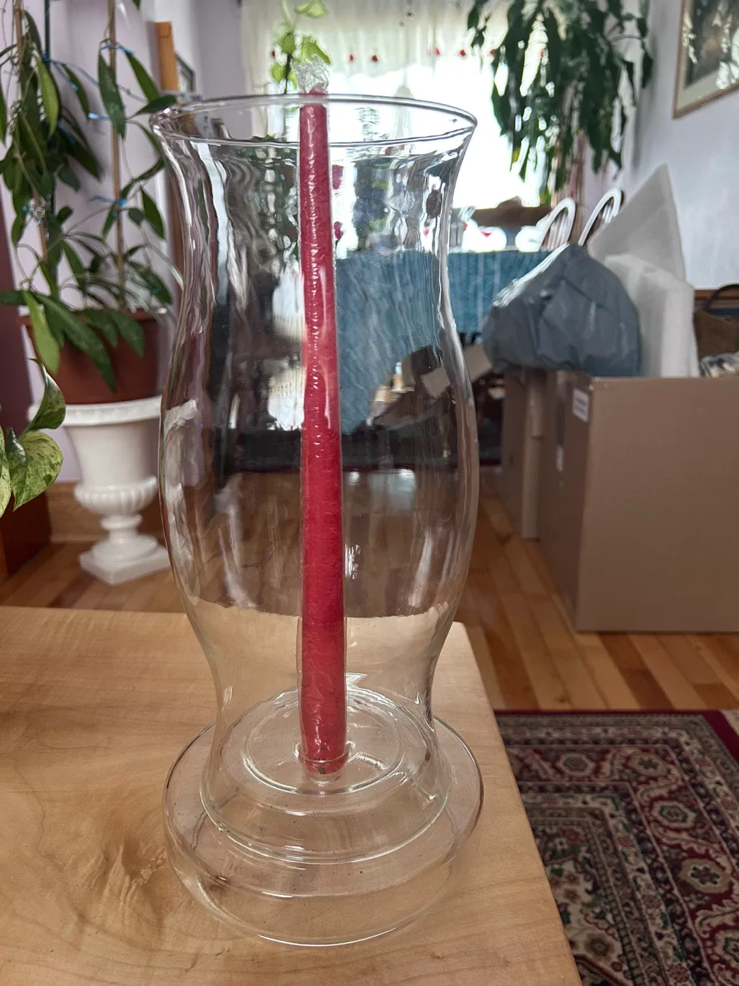 Glass Hurricane Candle Holder thumbnail