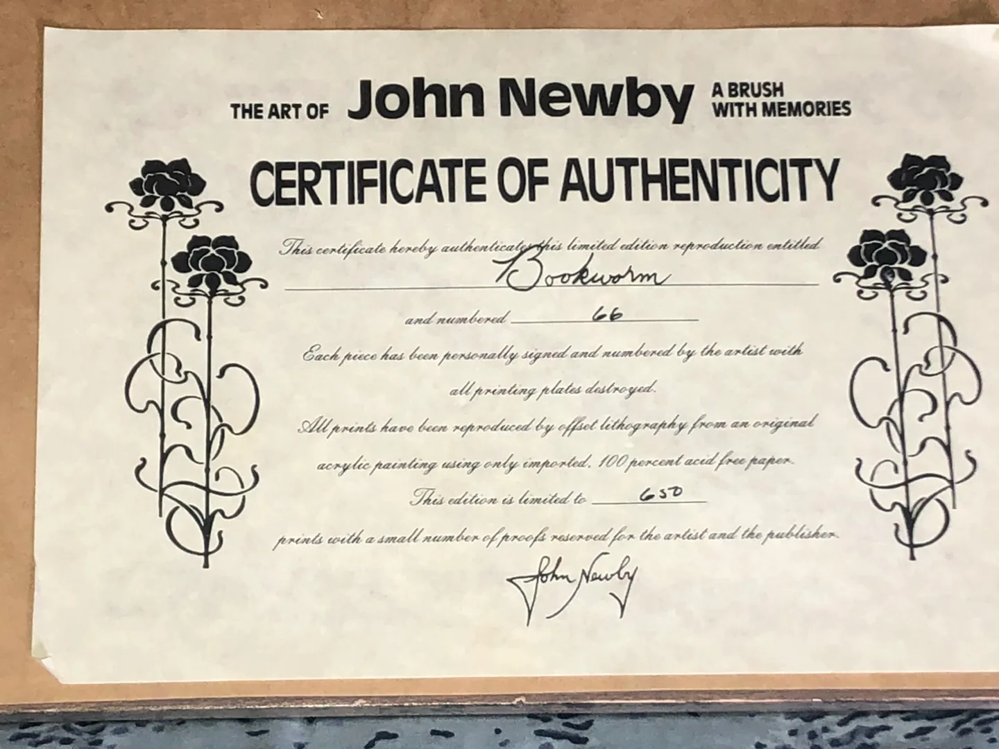 John Newby 'Bookworm' Framed Art Print image indicator(3)