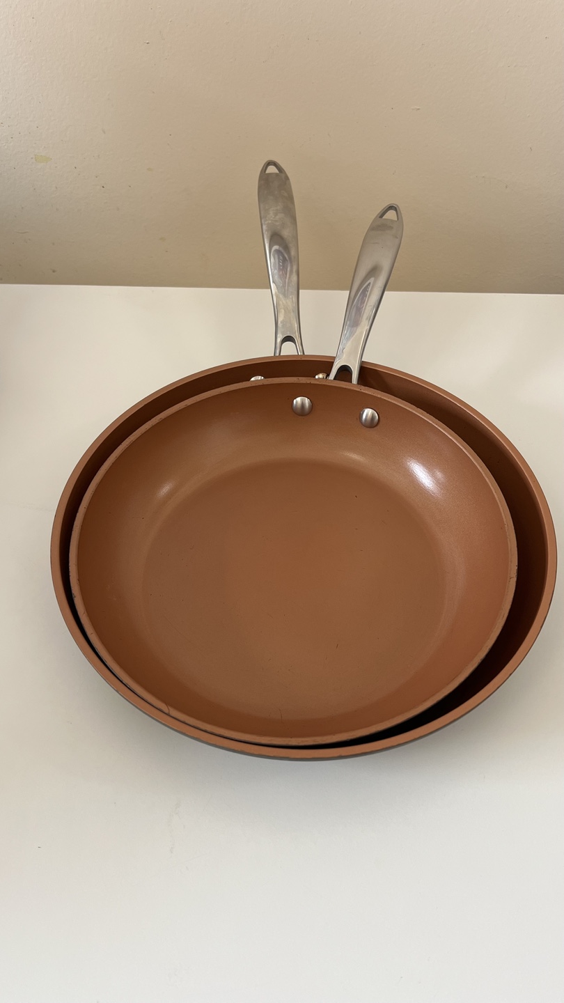 Set of Gotham Steel Pro Non-Stick Skillets