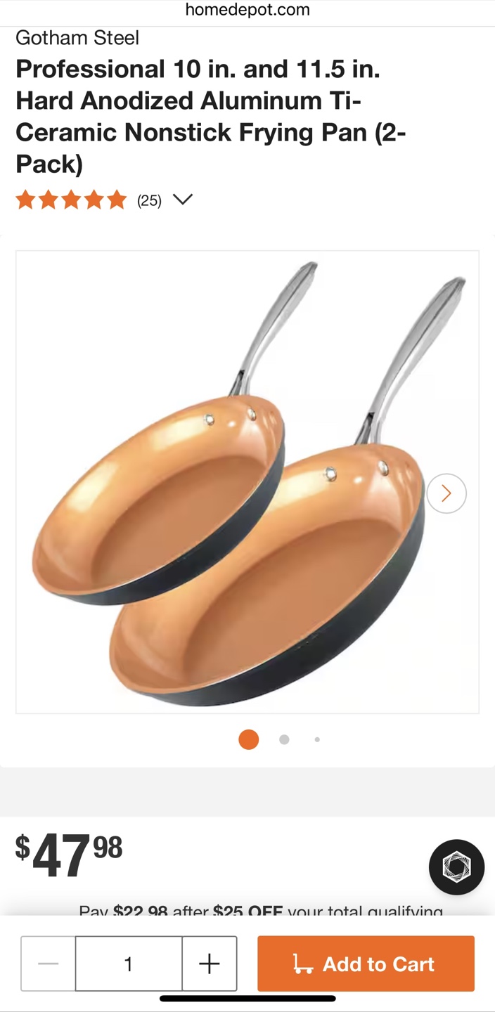 Set of Gotham Steel Pro Non-Stick Skillets - photo 2
