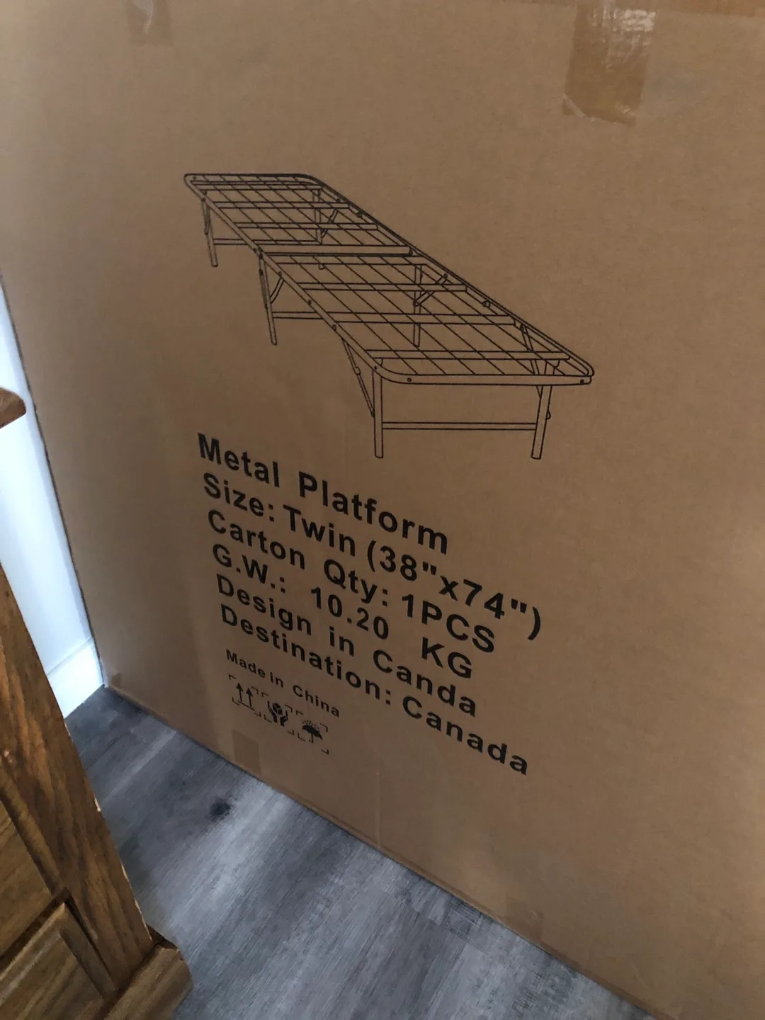 New Twin Metal Platform Bed Frame (38"x74") BRAND NEW