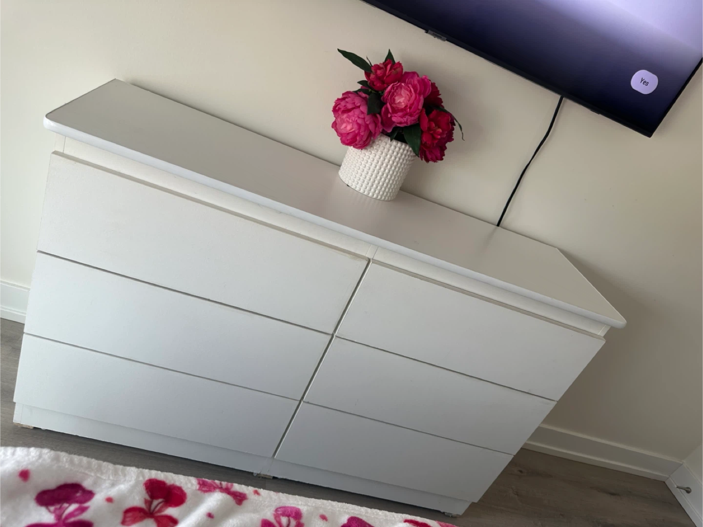 Ikea White 6-Drawer Dresser