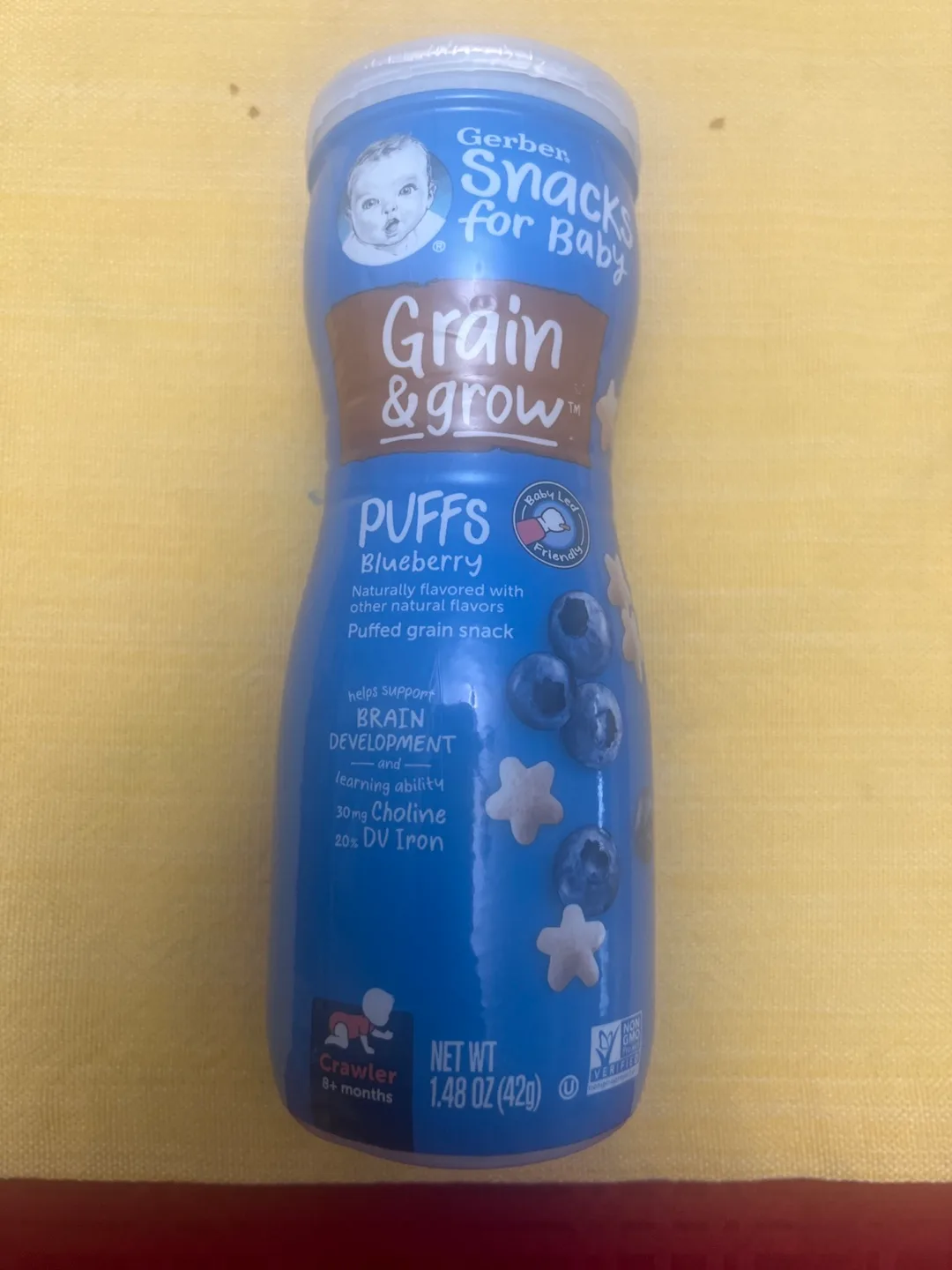 🥕 2 Gerber Grain & Grow Puffs - Blueberry, 8+ Months thumbnail