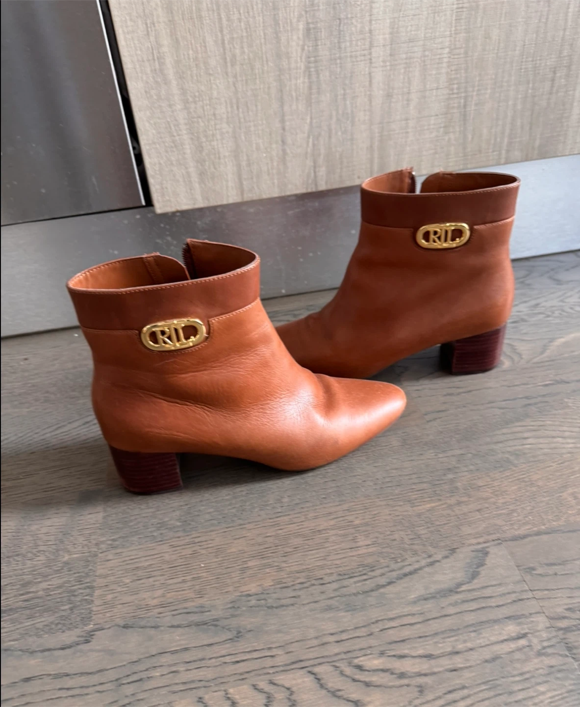 Ralph Lauren Brown Leather Ankle Boots - photo 3