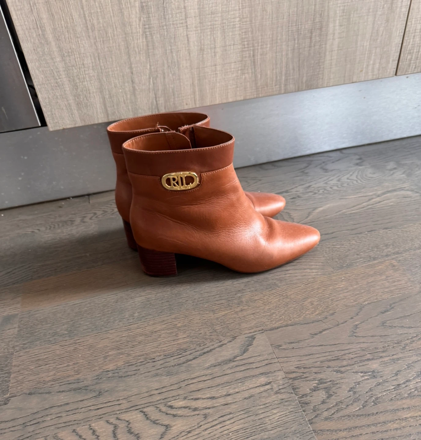 Ralph Lauren Brown Leather Ankle Boots - photo 2