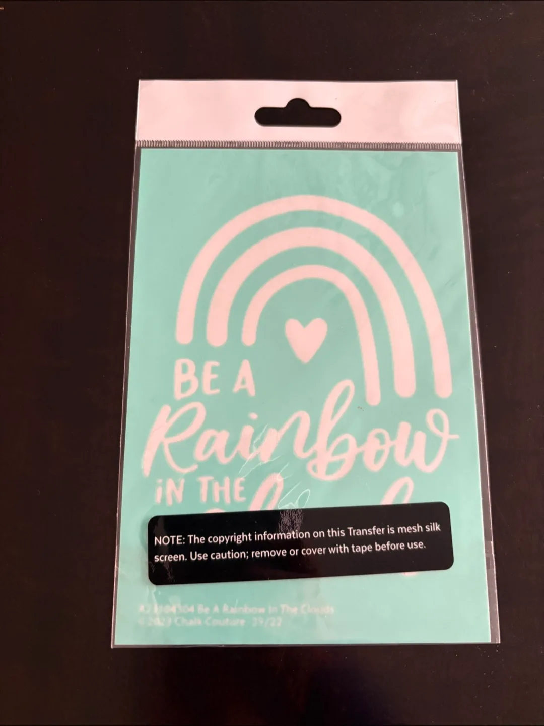 Chalk Couture Stencil 5x7 - Be a Rainbow in the Clouds thumbnail