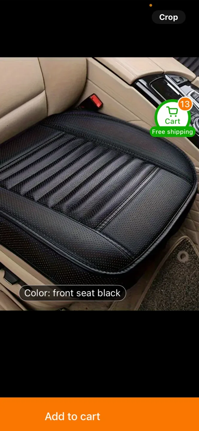 Black Car Seat Cover thumbnail