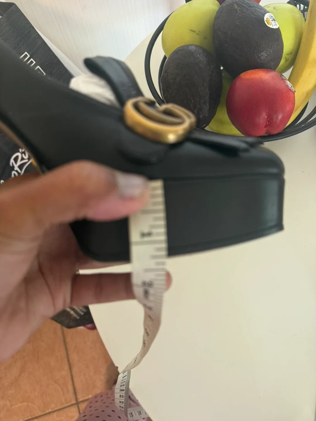 Gucci Malaga Black Leather Fringe Platform Pumps - Size 7 image indicator(10)