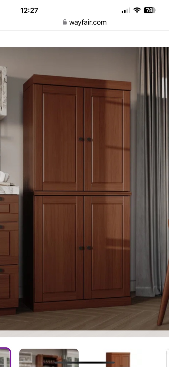 Wayfair Brown Wooden Storage Cabinet