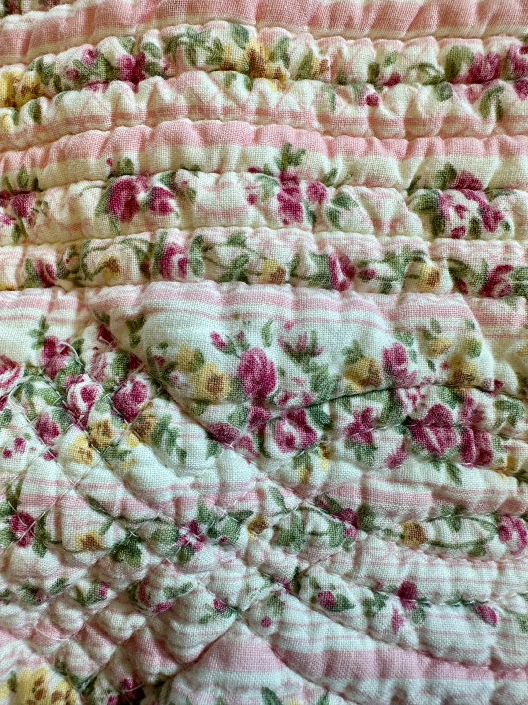 Pretty Floral Quilted Pillow Sham thumbnail