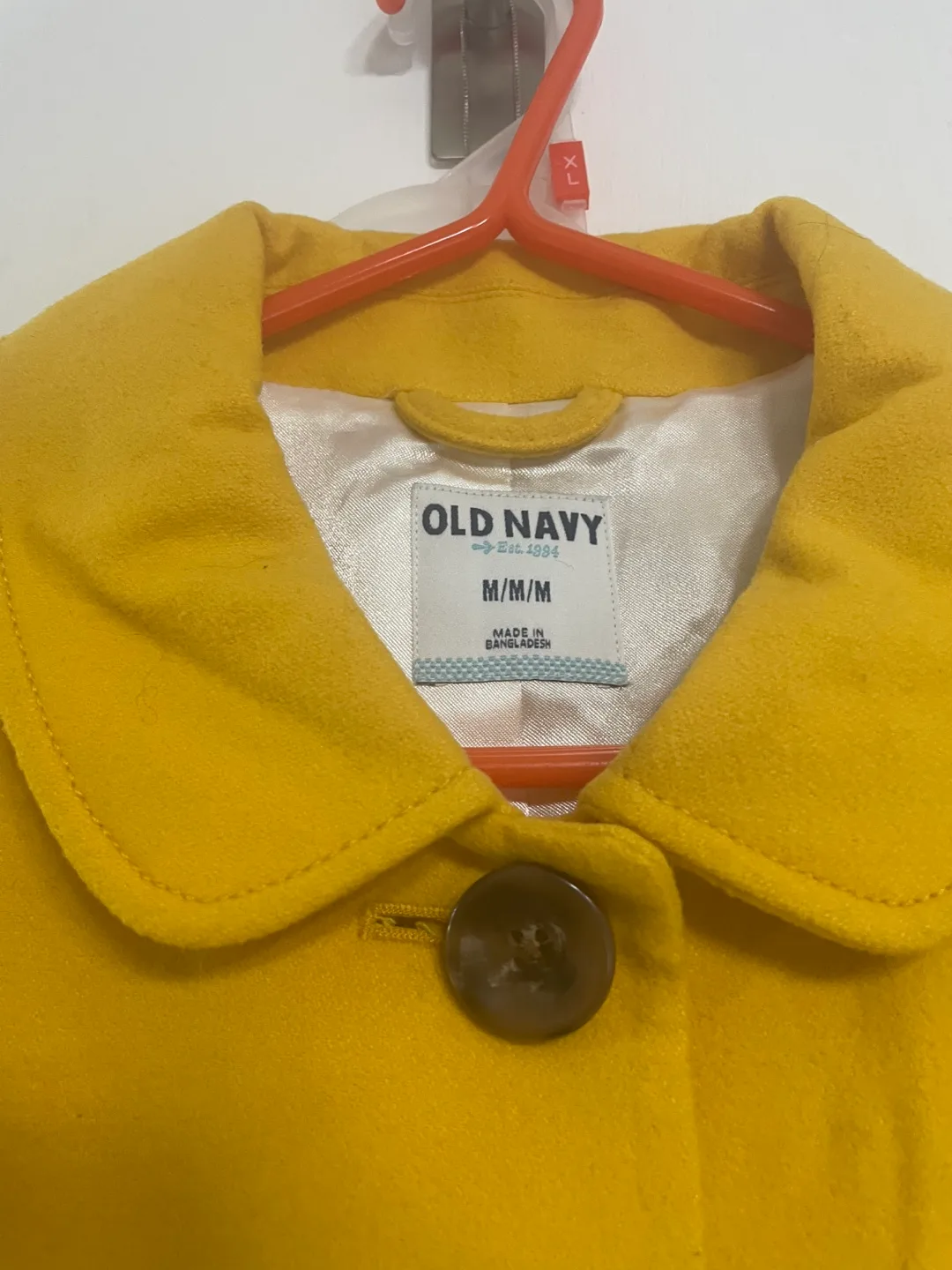 Old Navy Yellow Coat - Size M image indicator(2)
