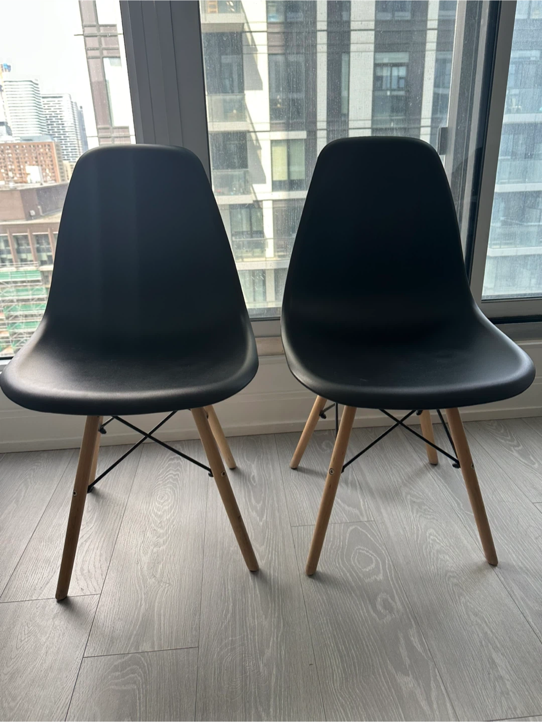 Pair of Black Dining Chairs