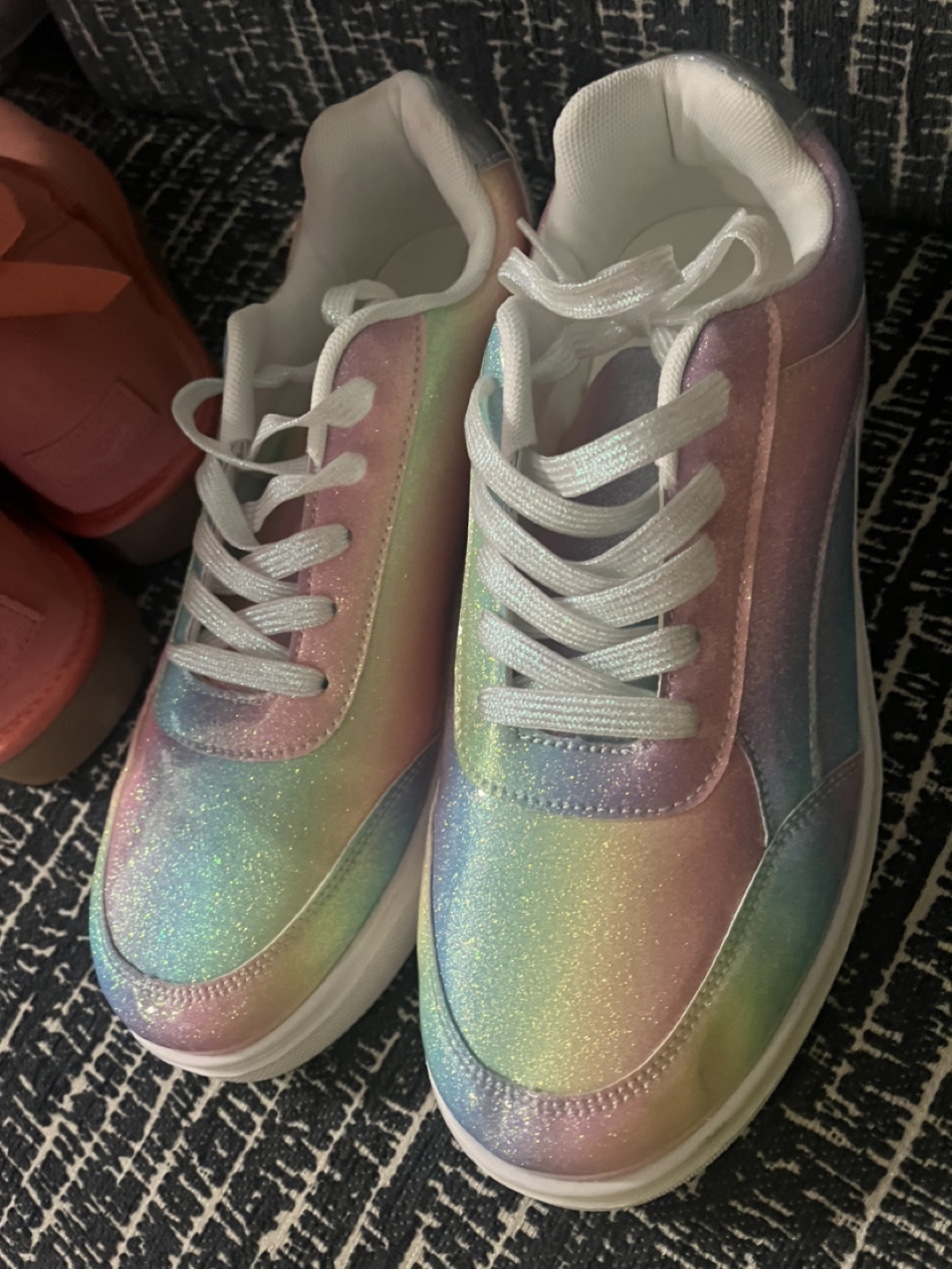 Rainbow Glitter Sneakers