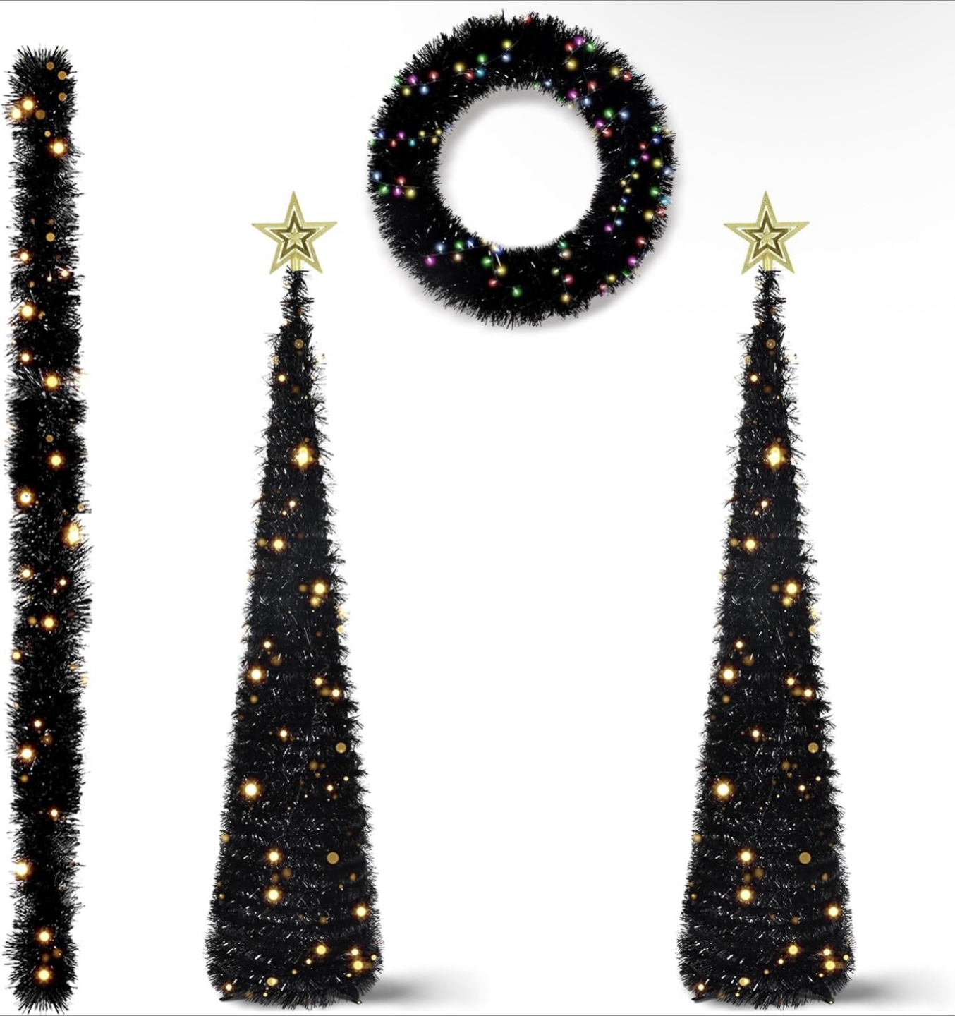 NEW Holiday Tree Garland Wreath Set
