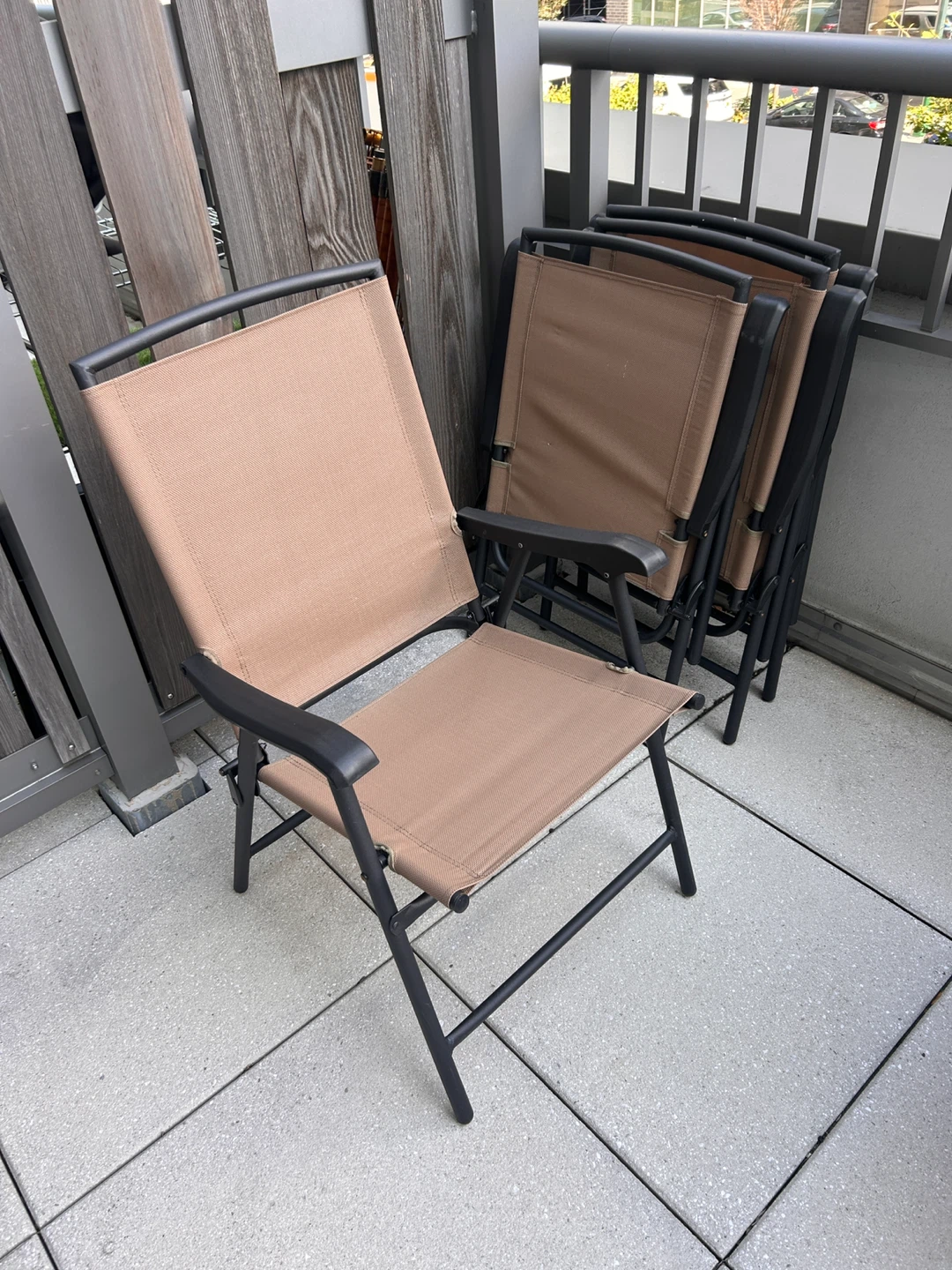 Folding Patio Chairs - Set of 4 - photo 2