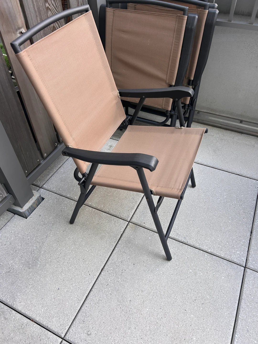 Folding Patio Chairs - Set of 4 - photo 3